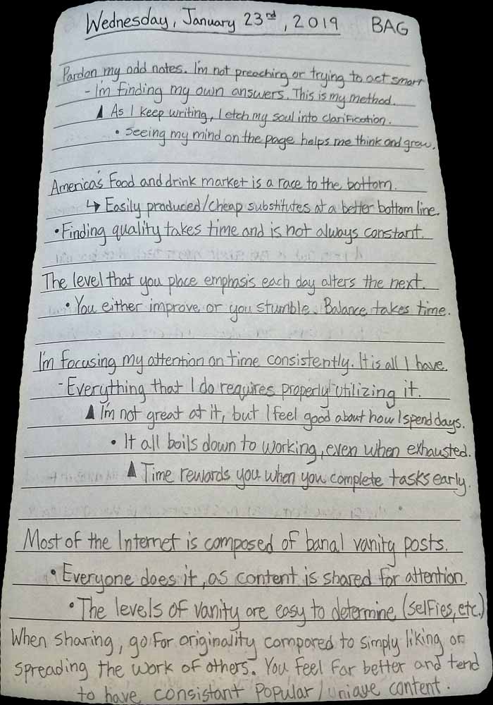 Brandon Grisham, Bagrisham, Internet, Notes, January, page 20